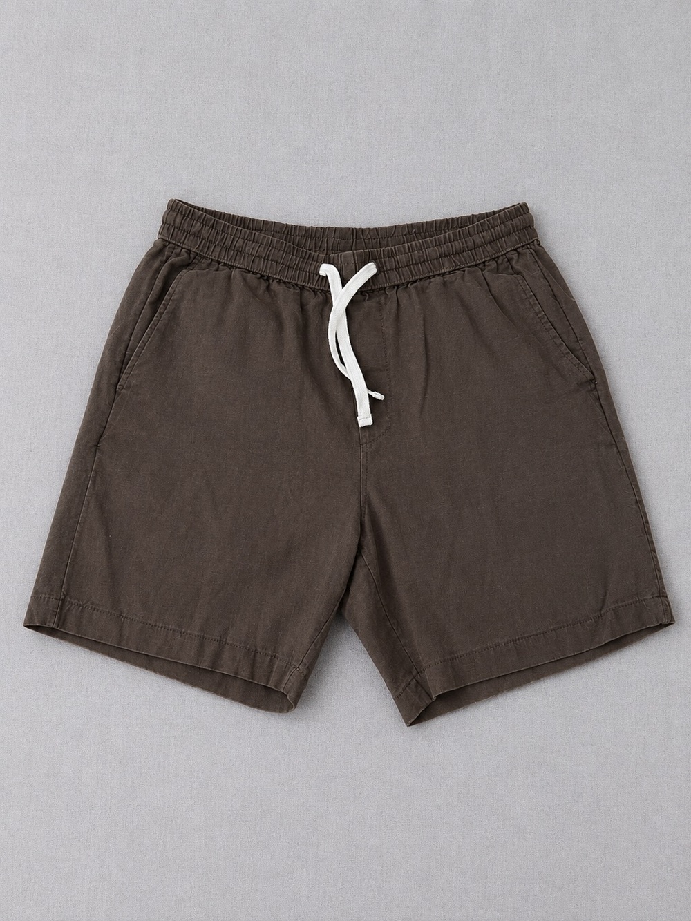 Goodfellow & Co Epic Flex Linen Blend Drawstring Shorts Men’s Medium Brown